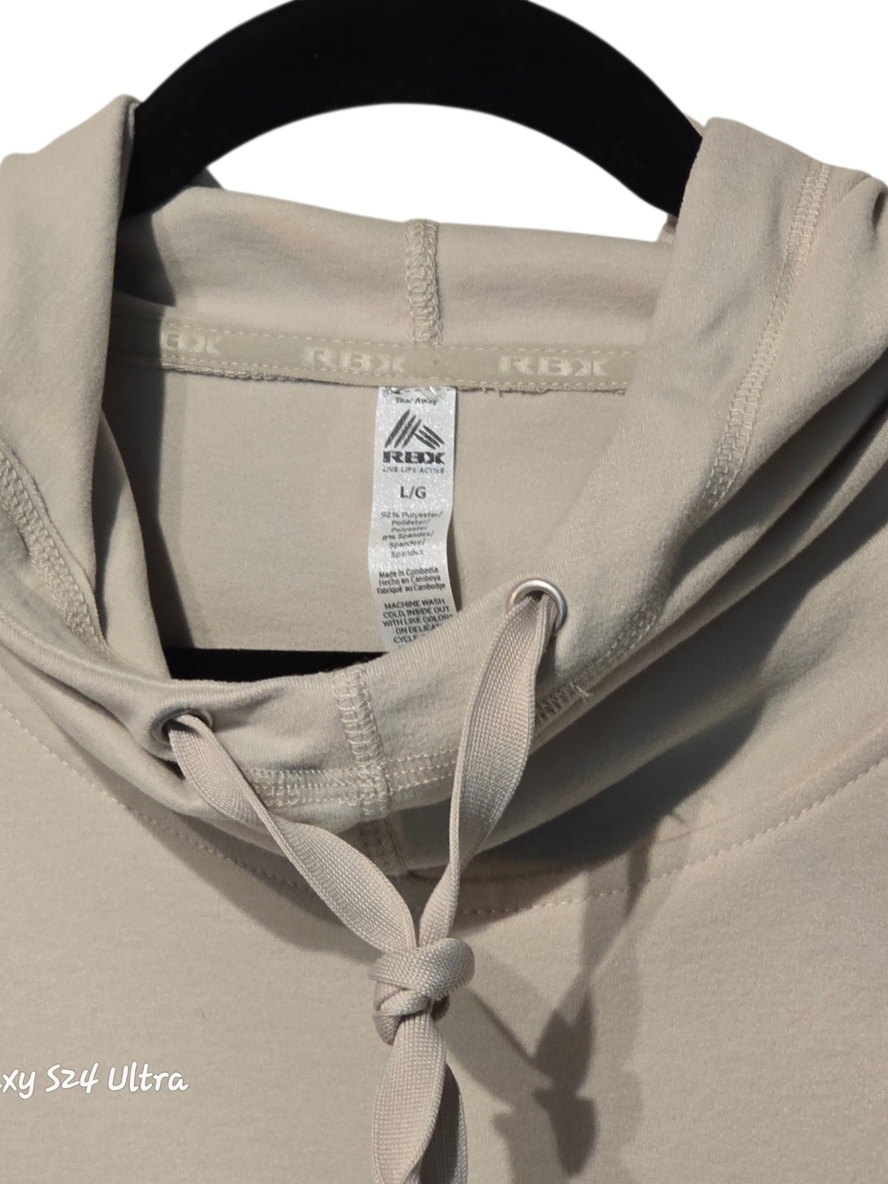 RBX Women's Hooded Sweatshirt in Light Beige